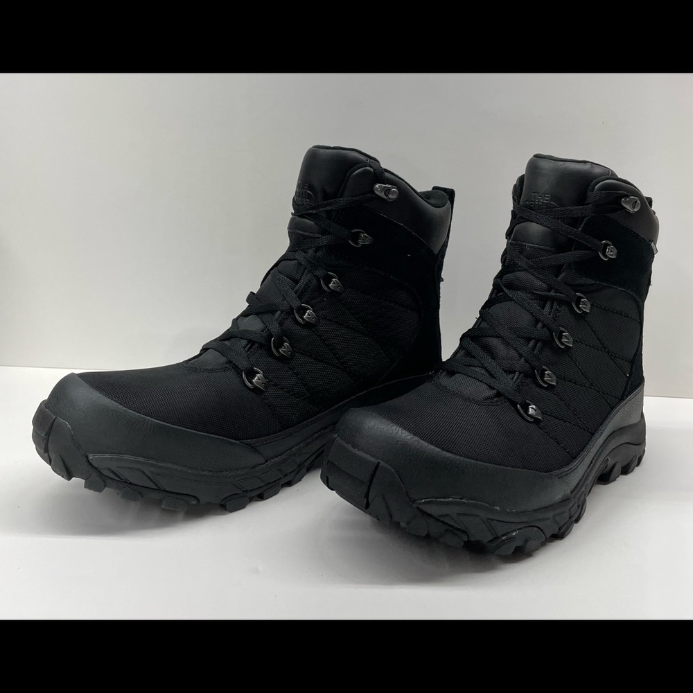 Men's North Face Chilkat Nylon Triple Black Waterproof Winter Boots NF00CU44KX7